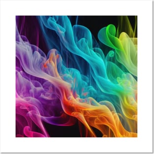 Swirling Colors of Smoke: A Mesmerizing Display Posters and Art